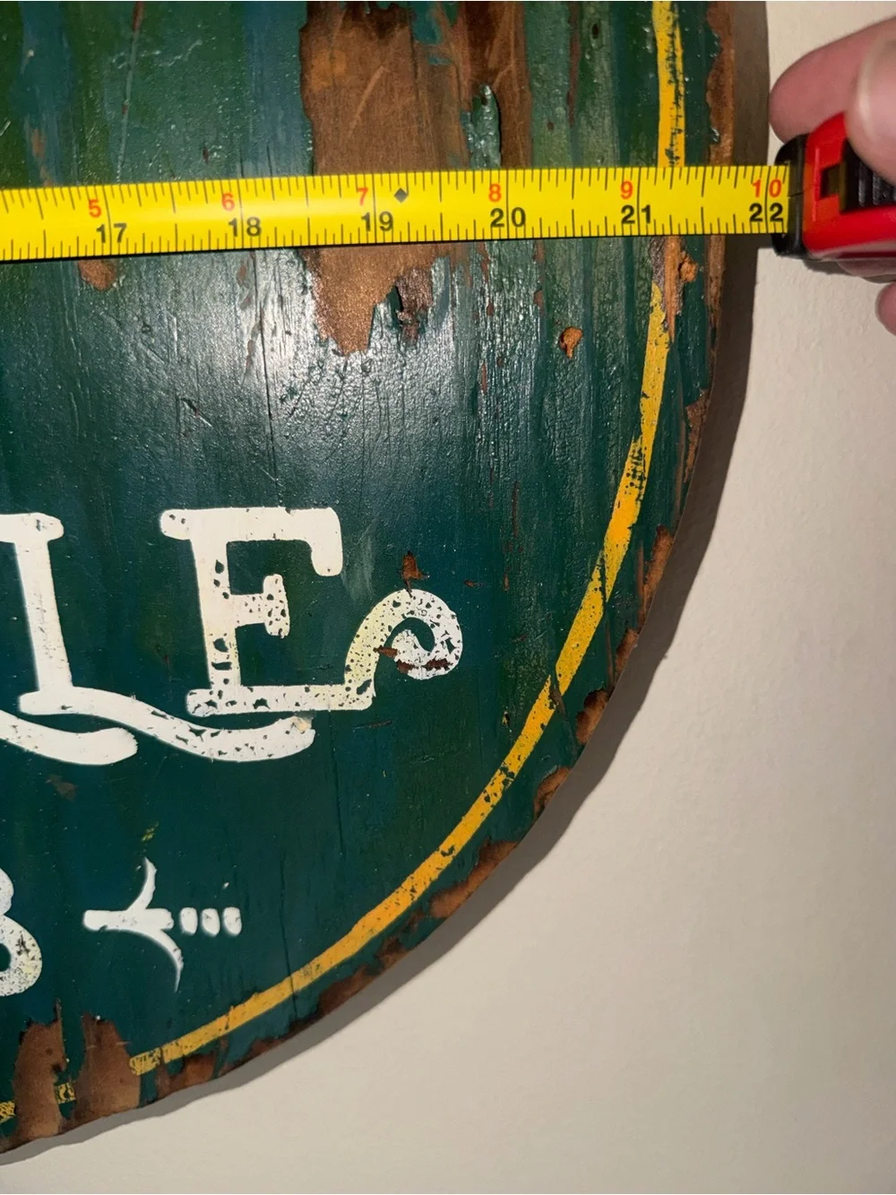 Placerville 1898 Vintage Shield Wall Sign - Green